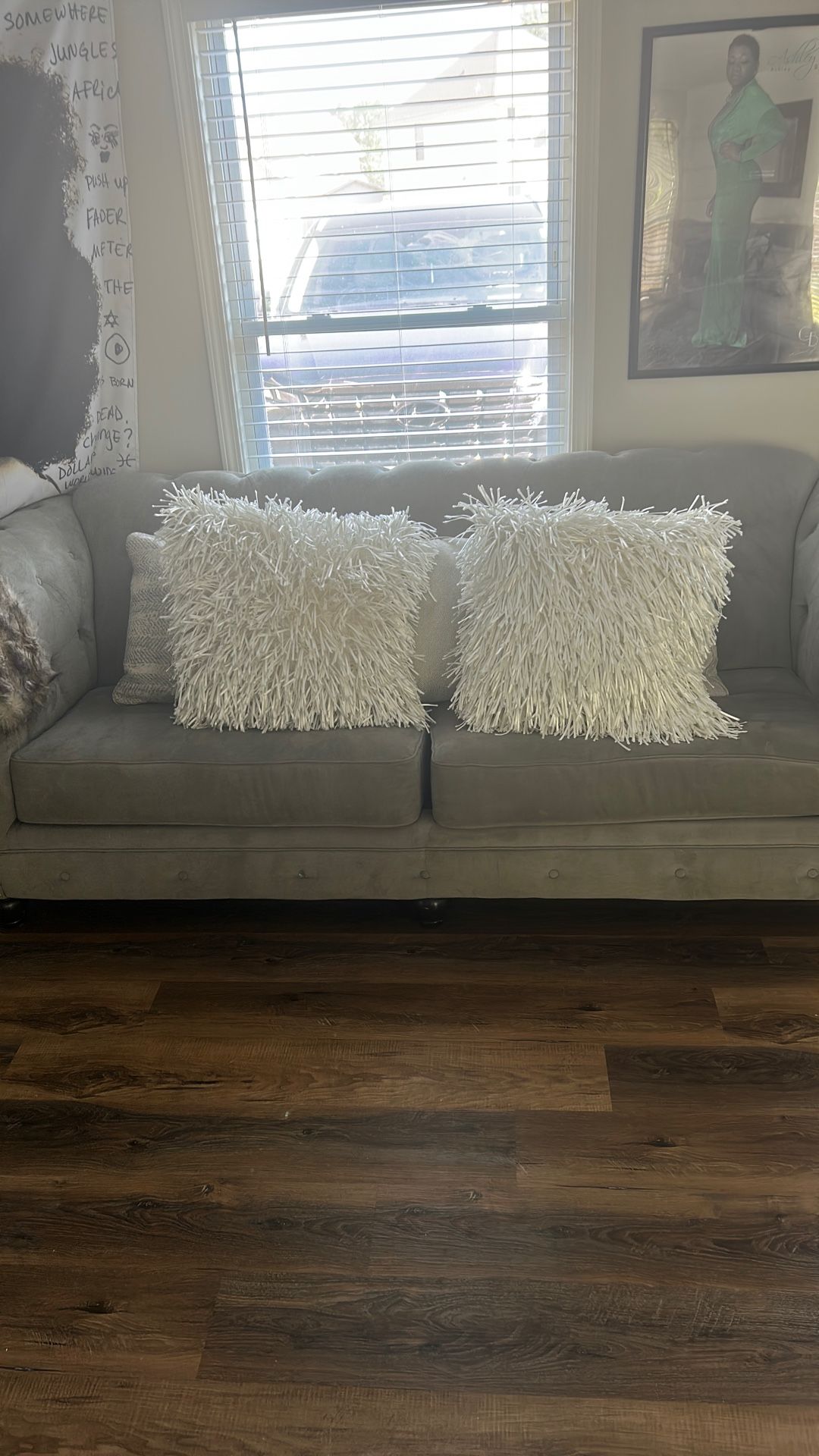 Grey Gently Used Sofa