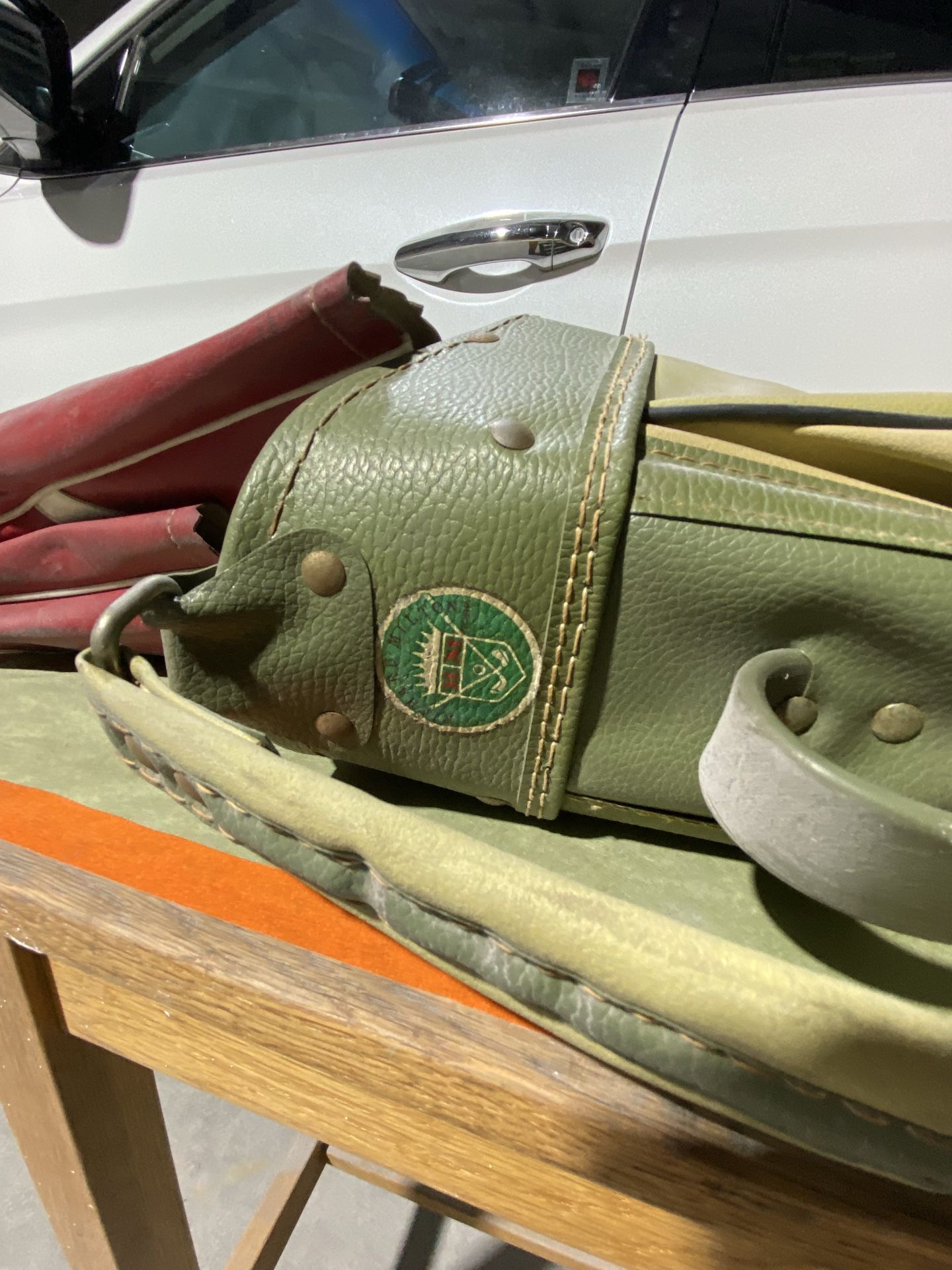 Leather bag golf