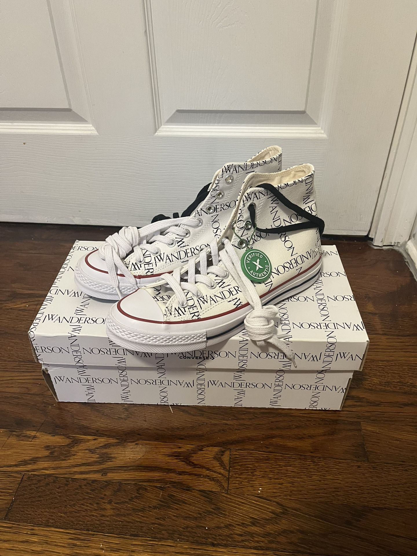 JW Anderson High Top Converse White Size 7.5