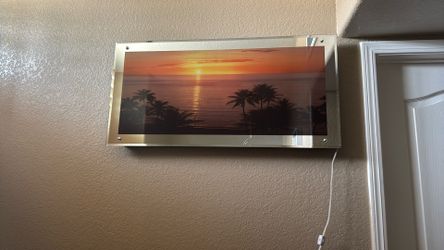 Backlit wall picture