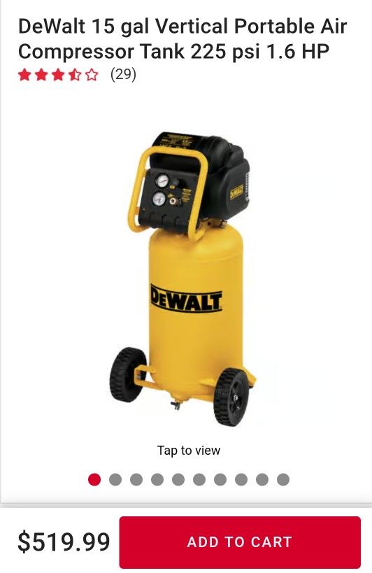 Dewalt Air Compressor