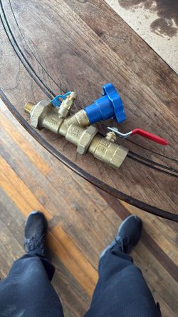 RED-WHITE VALVE CORP 9517IBV DZR Brass Fixed Orifice Static Balancing Valve with Isolation Ball Valve $40 Obo