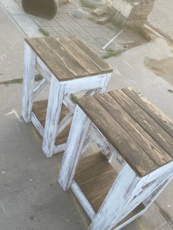 Farmhouse style end tables