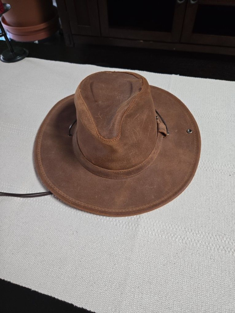 Men's leather Hat