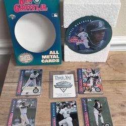Set of 5 Metal Ken Griffey Cards with Tin just $7 