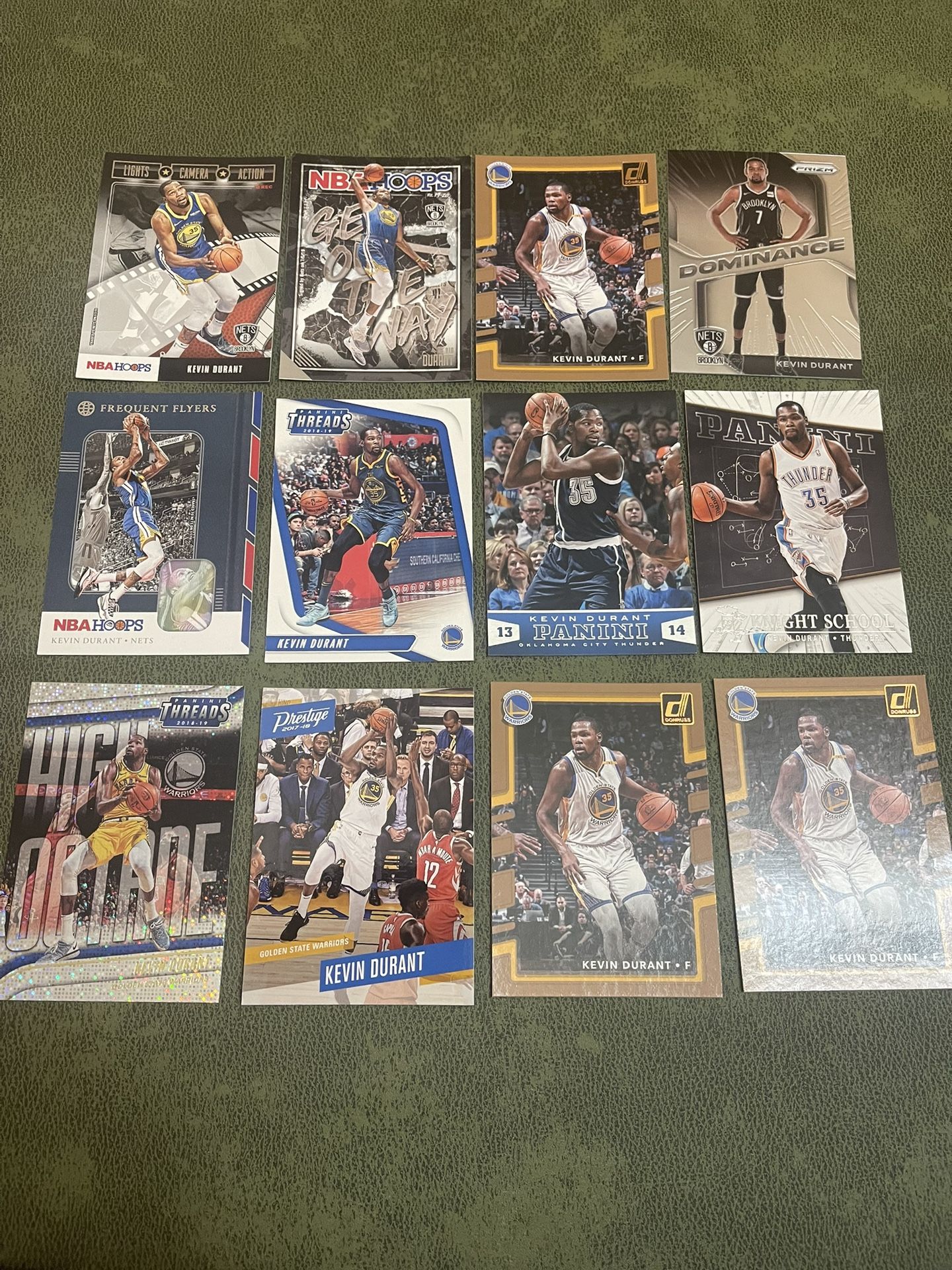 lot of 12 kevin durant basketball cards
