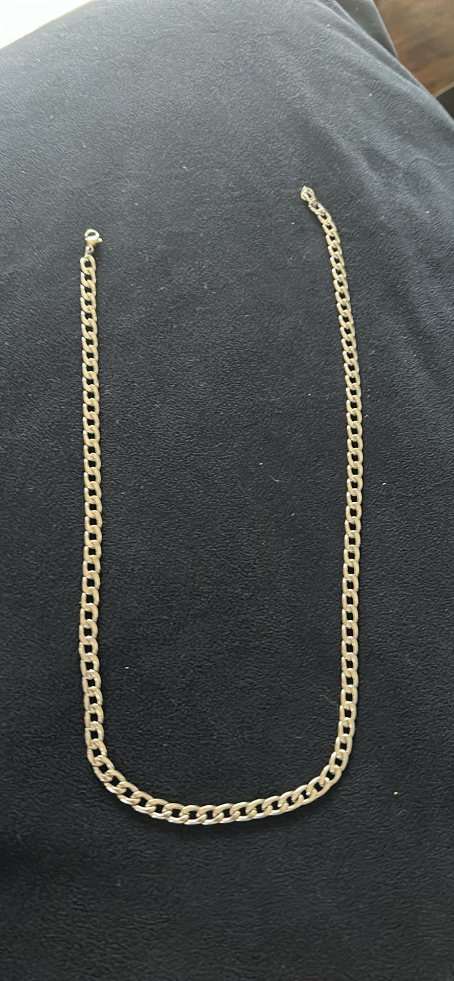 Silver chain 925 silver 24 inch won't fade you can shower go in pool SEND OFFERS