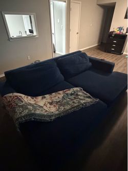 Deep blue couch