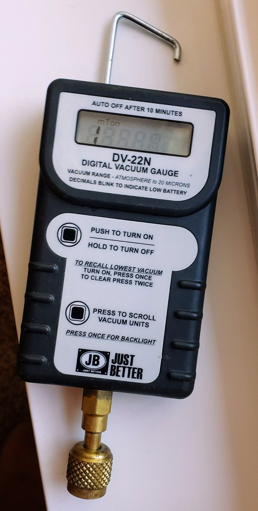 JB Digital vacuum guage DV-22N