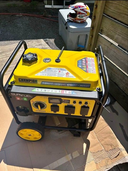 Brand New Champion Dual Fuel 5300 generator