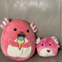 2 squishmallow 8”@ 5”