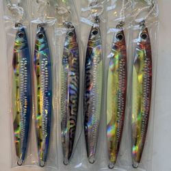 500g High-quality slow pitch jigs with excellent glow effect. Price includes BKK twin assist hooks