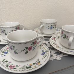 Set Of 4 English Garden (225-225a, White Background) by FARBERWARE