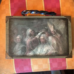 Vintage Wooden Mid Century Purse