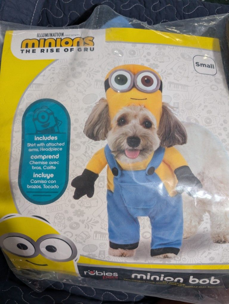 Minion Dog Or Cat Costume Size Small 