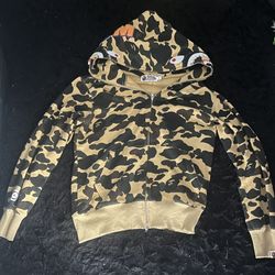 Yellow Bape Hoodie 