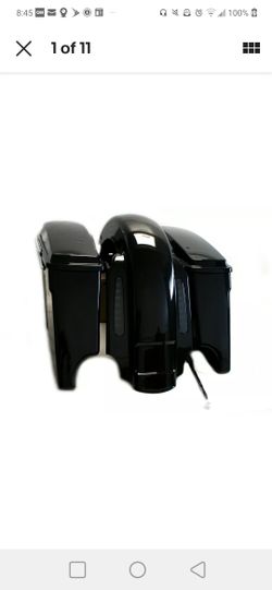 Mutazu CVO 4" Extended Rear Fender w/ LED + Saddlebags for 93-08 Harley Touring