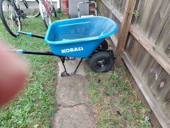 Dual wheel wheelbarrow