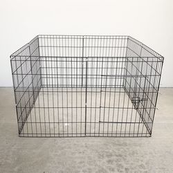 New $36 Foldable 30” Tall x 24” Wide x 8-Panel Pet Playpen Dog Crate Metal Fence Exercise Cage Play Pen 