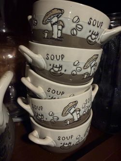 Individual Soup bowl and large bowl