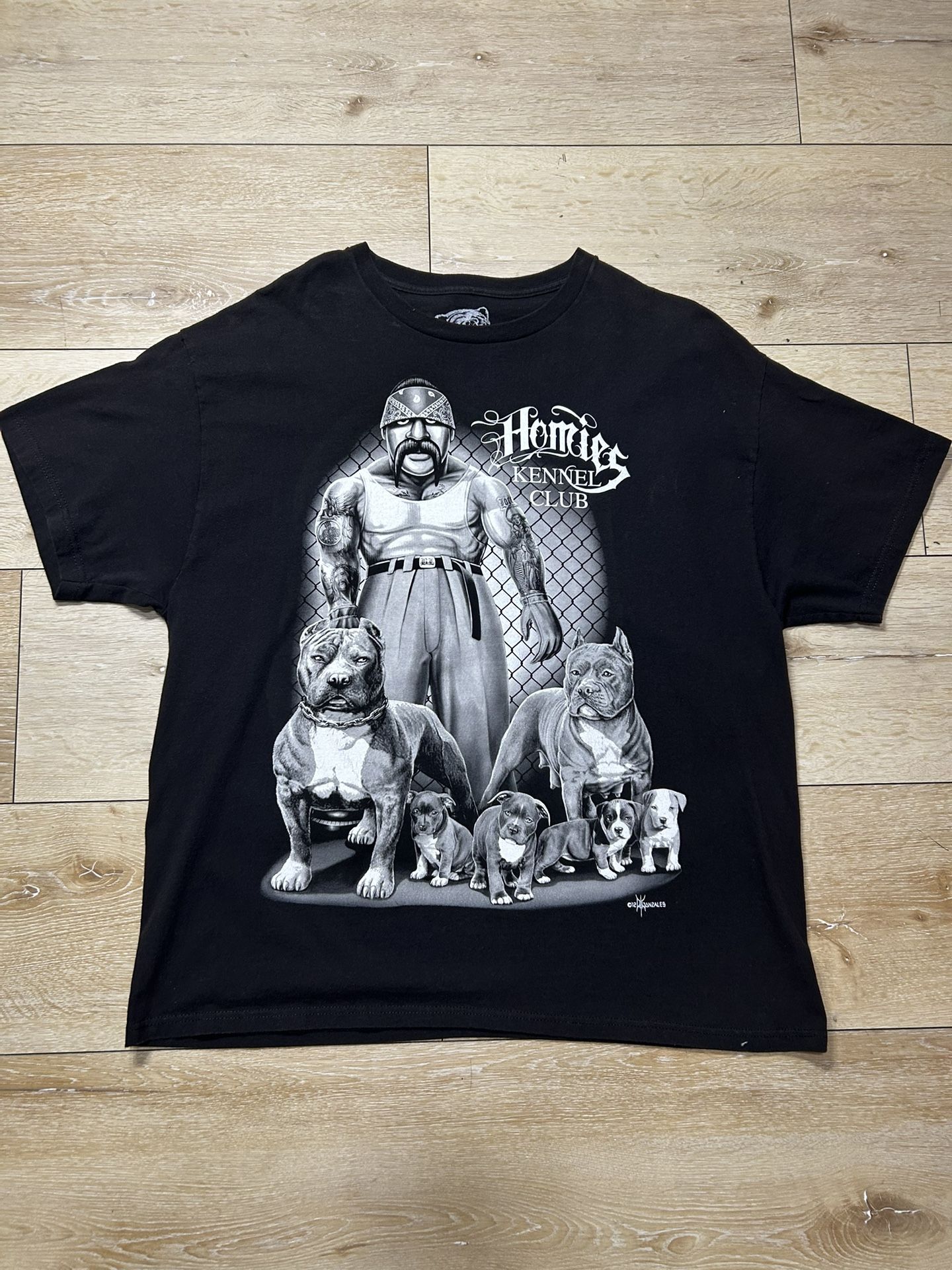 David Gonzales Art (DGA) Homies Kennel Club black t-shirt