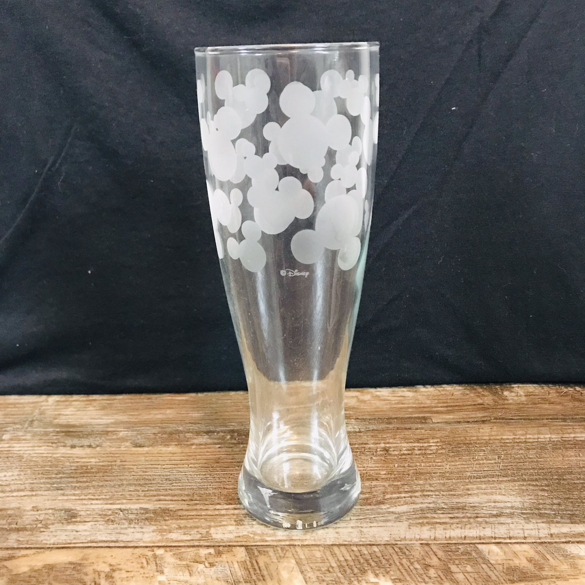 Disney Frosted Mickey Mouse Silhouettes 12oz Glasses