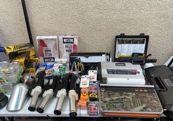 40 Miscellaneous Cooking Items, Food Storage Items, Vacuum Seals, Locks, Boxed Gloves, Tape, etc.