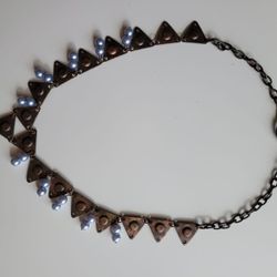 Old copper necklace