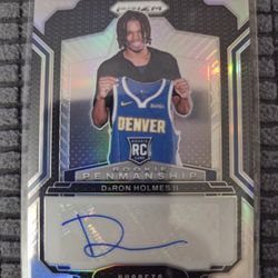 SILVER PRIZM Auto Rookie DaRon Holmes II (RC) 