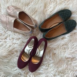 3 Pairs Women’s Shoes, Size 9.5