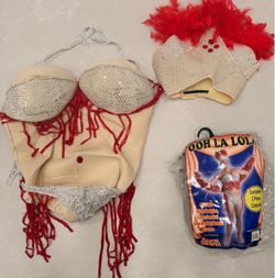 Funny Men’s Showgirl Halloween Costume Adult One Size