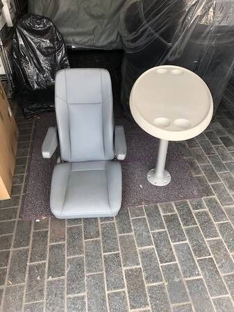 Pontoon Boat Captain’s Chair (3) $75 Each Pontoon Boat Tables $75 Each