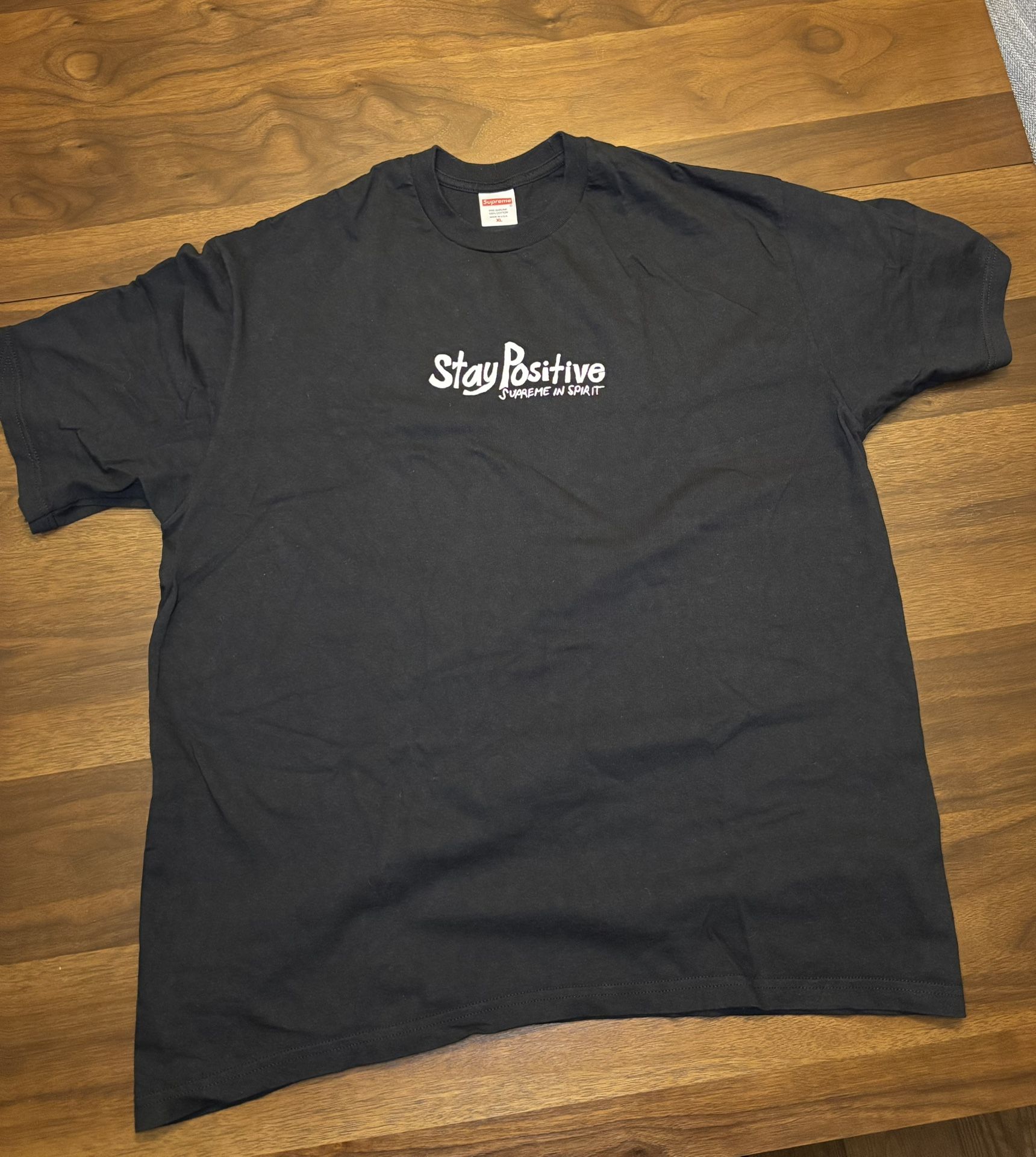 Supreme Stay Positive tee ‘black’
