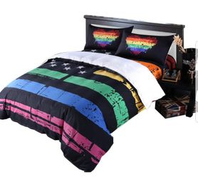 Dream Funda de almohada Funda de edredón 3 piezas Decoración del hogar, King