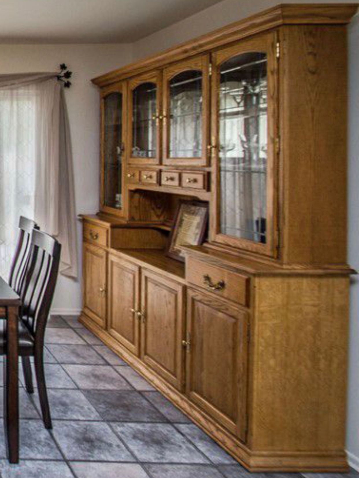 Oak Dining Hutch