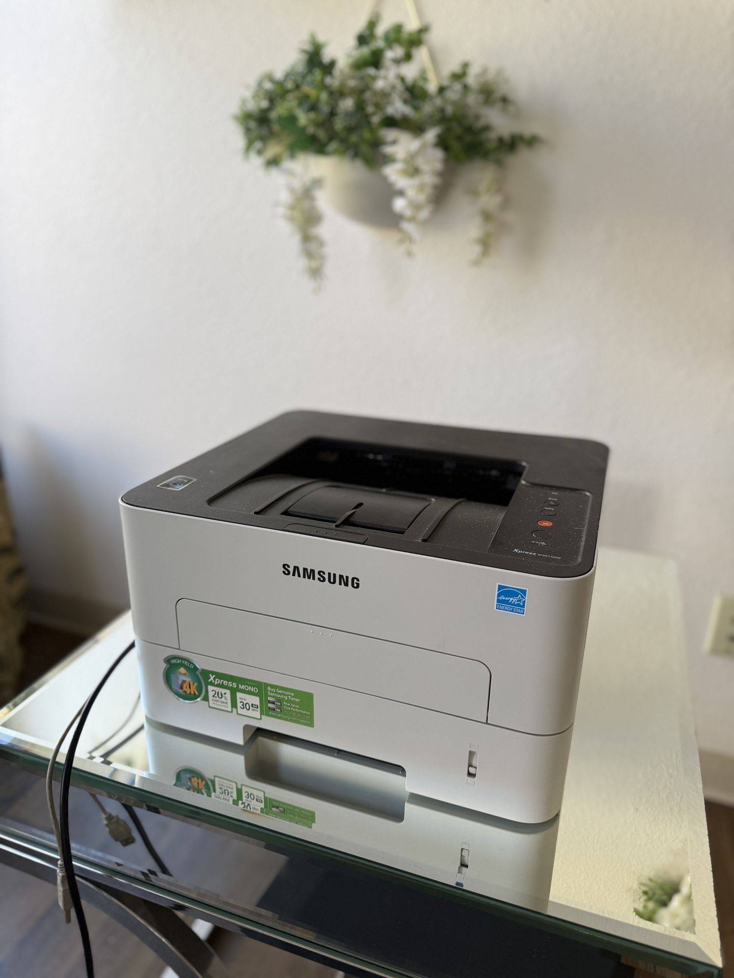 Samsung Xpress SL-M3015DW Laser Printer Used Need New Tint (have Drum But Need To Recharge)
