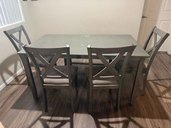 Gray Dining Table Set