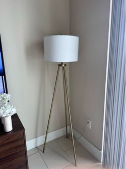 Modern Brass Floor Lamp