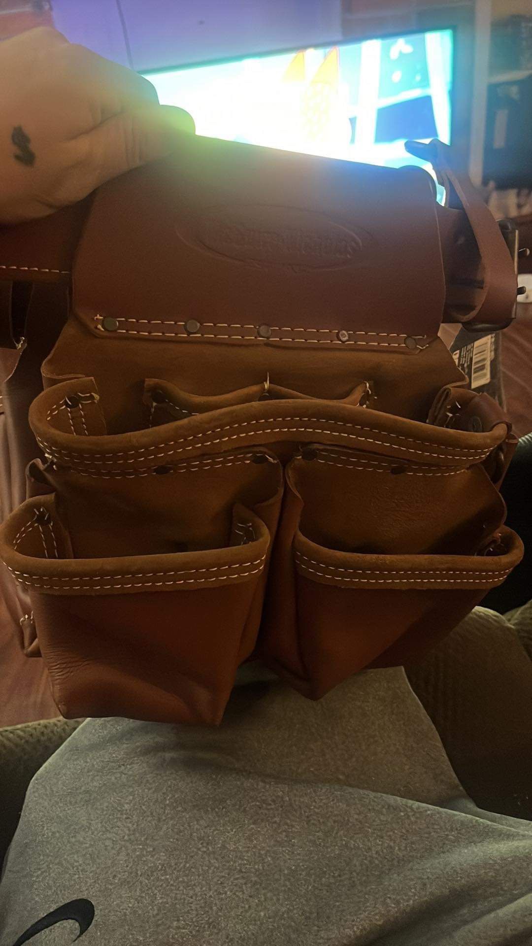 Leather tool belt