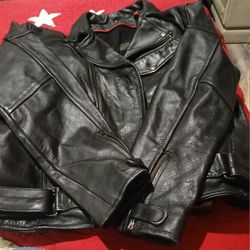 Black Leather Motorcycle Jacket