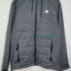 Mens New Balance Hooded Jacket Zip Up All Motion 4 Way Stretch Size Small NEW 