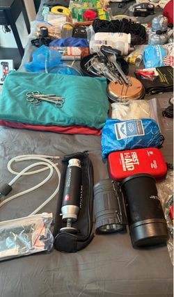 Large Camping / Survival / Emergency Gear Lot - Katadyn, Jetboil, Cabela's,