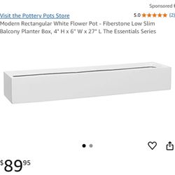 White Indoor Plant Box