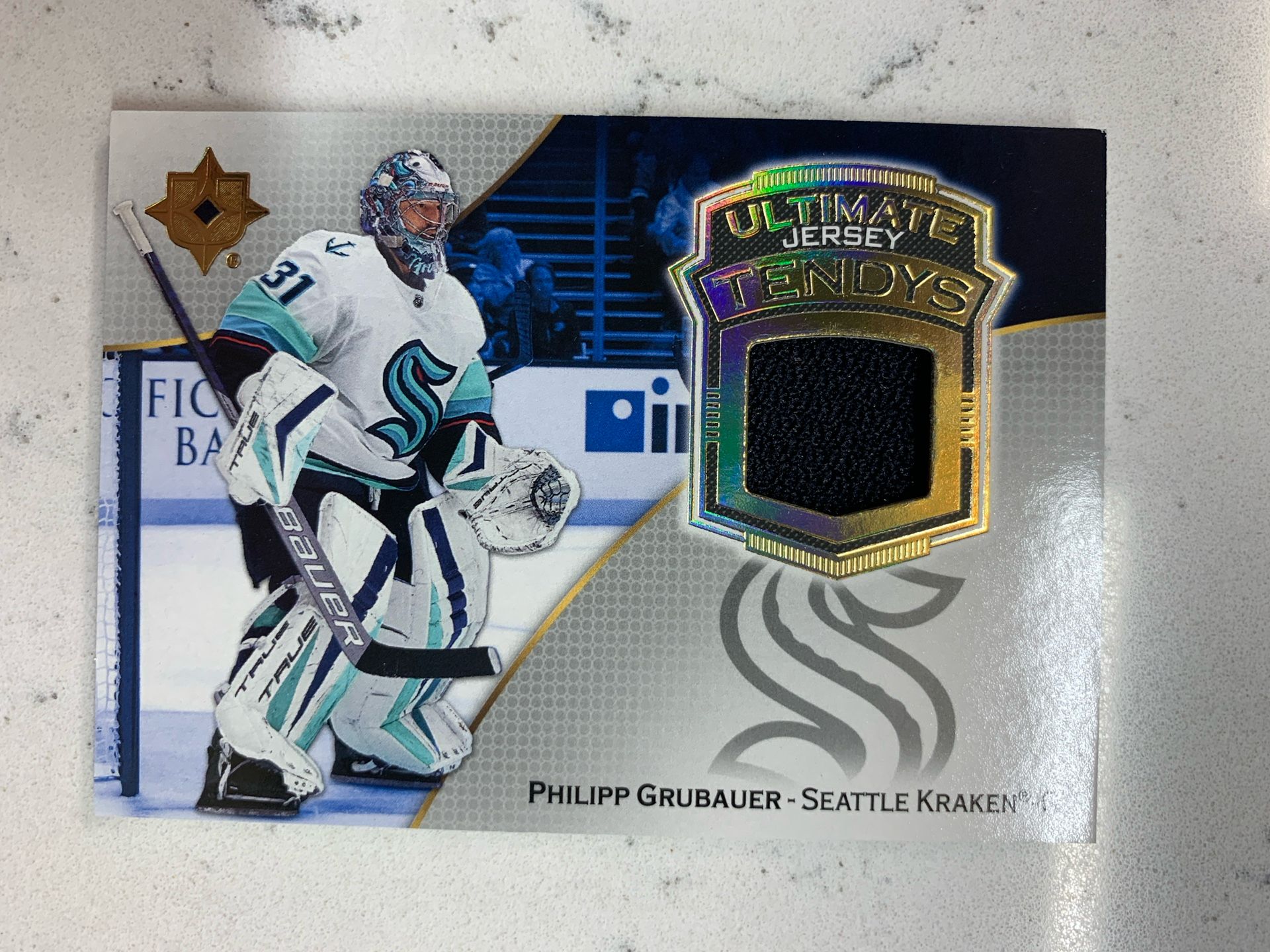 22-23 Ultimate Collection Philipp Grubauer Jersey Tenders UT-PG Kraken