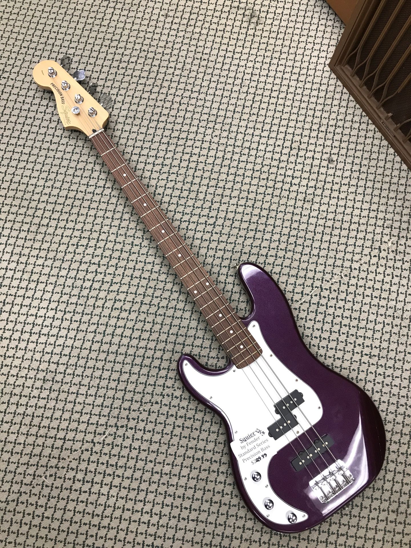 Metallic Purple Left-Handed Squier Fender Precision Bass