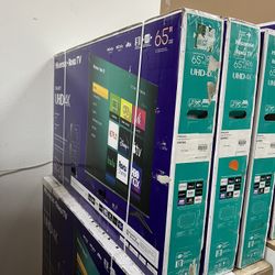 65 Hisense Roku 4K HDR Smart Tv