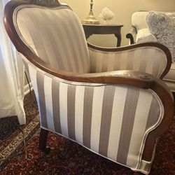 ANTIQUE ARM CHAIR Regency Inlaid Marquetry