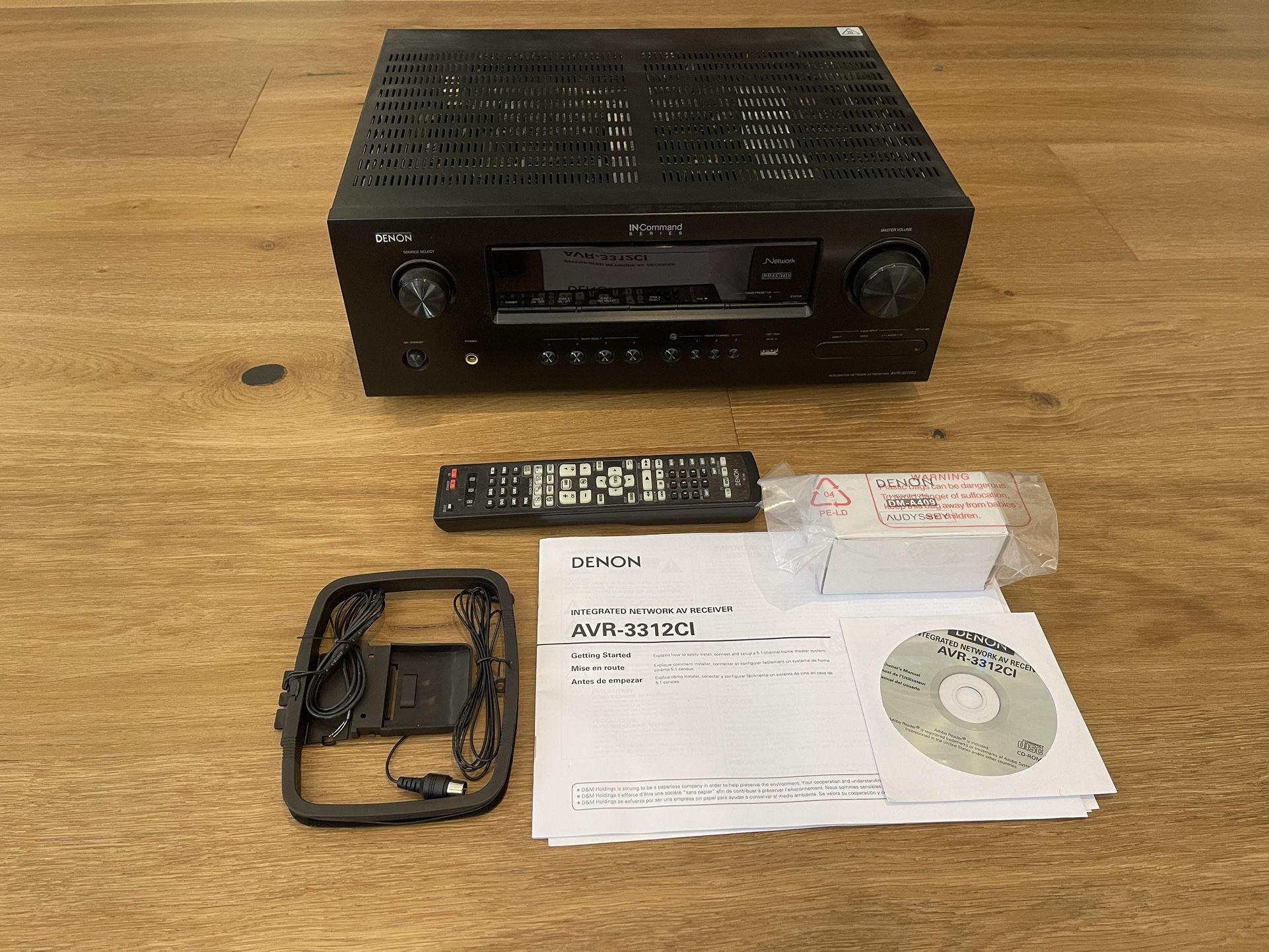 Denon AVR-3312CI 7.2 Integrated Network A/V Receiver 