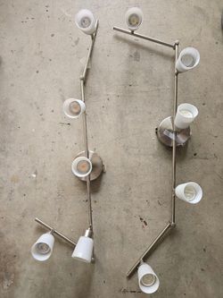 6-light brushed nickel track lighting kits