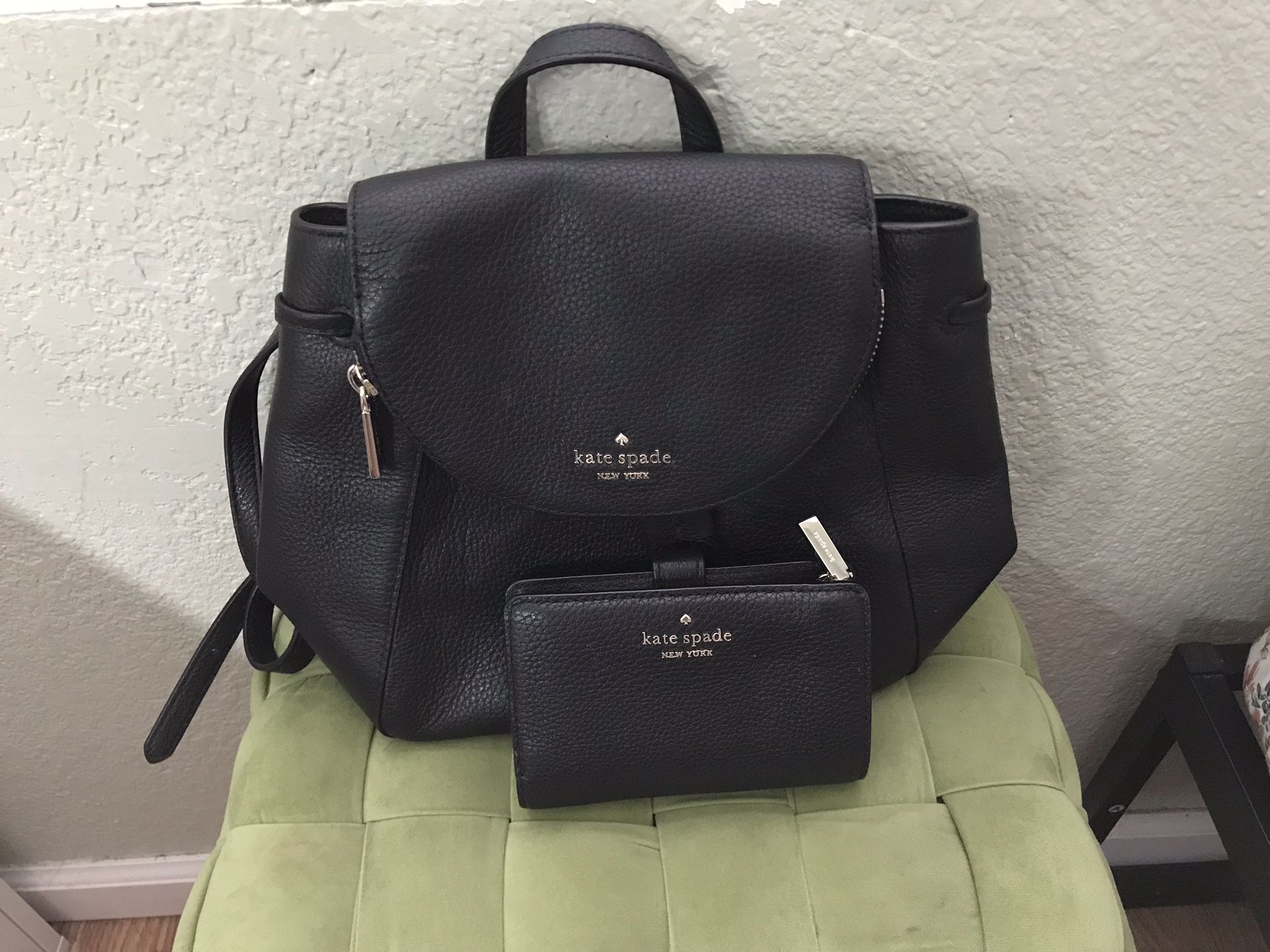 Kate Spade Backpack And Matching Wallet